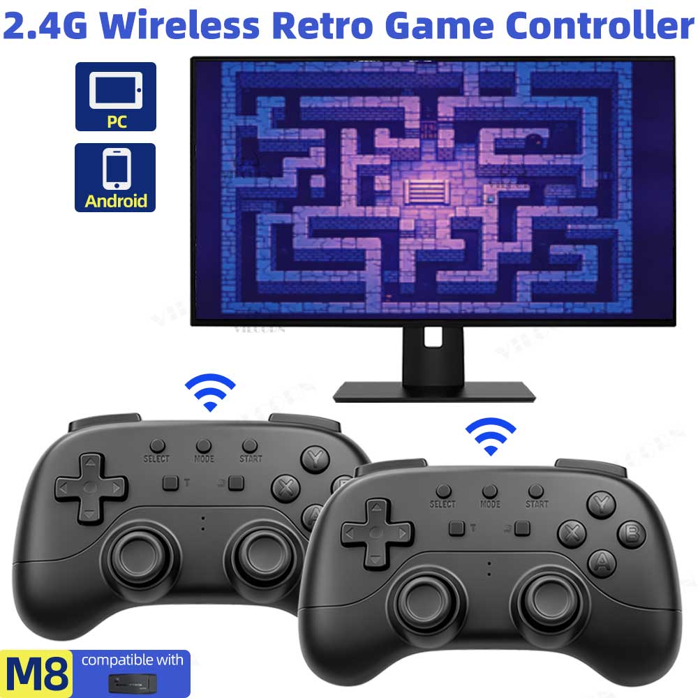 Retro Gaming Emulator Pc - Беспроводной игровой контроллер 2.4G без задержек